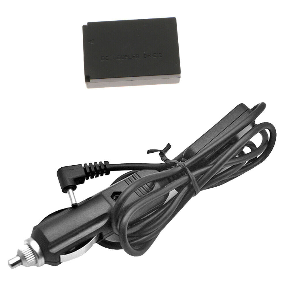 For Canon M M2 M10 M50 M100 DR-E12 Power Bank Pack DC Coupler & Car Charger