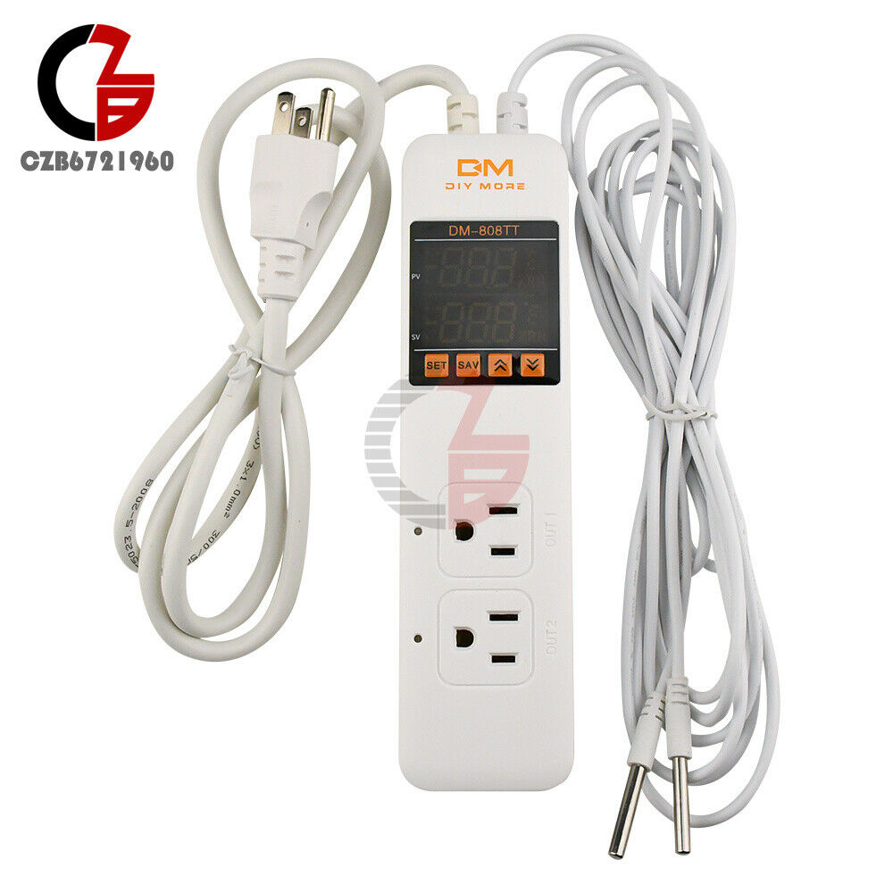 10A AC 85-250V Digital Temperature Controller Thermostat Controller Socket