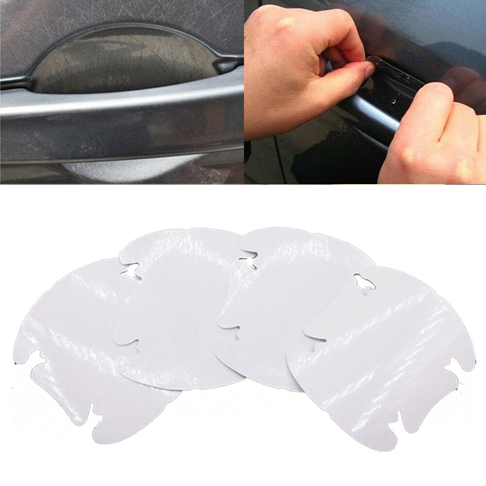 4x Car Door Handle  Clear Invisible Paint Scratch Protector Guard Film Sheet