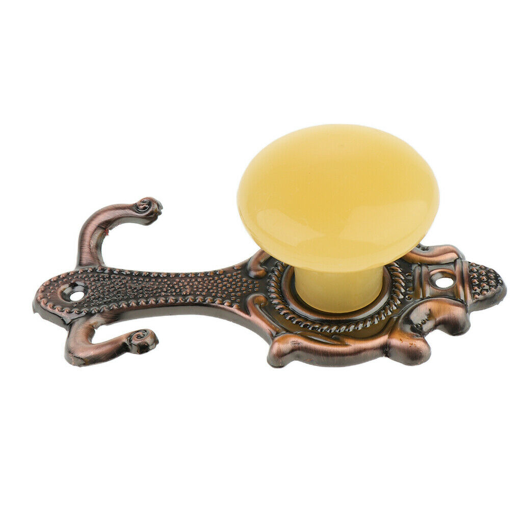 2 Pcs Alloy Curtain Wall Hook Drapery Tieback Decor,2 Colors Optional Bronze