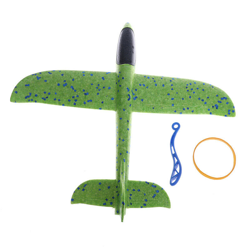 35CM Foam Hand Throw Airplane Rubber Band Ejection Outdoor Launch Glider .l8
