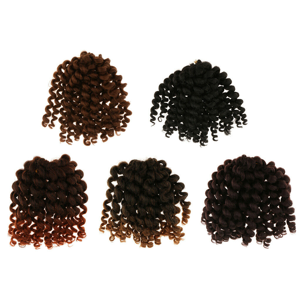 10" Wand Curl Braid Synthetic Braiding Hair Extensions 20 Strands / Pack #3