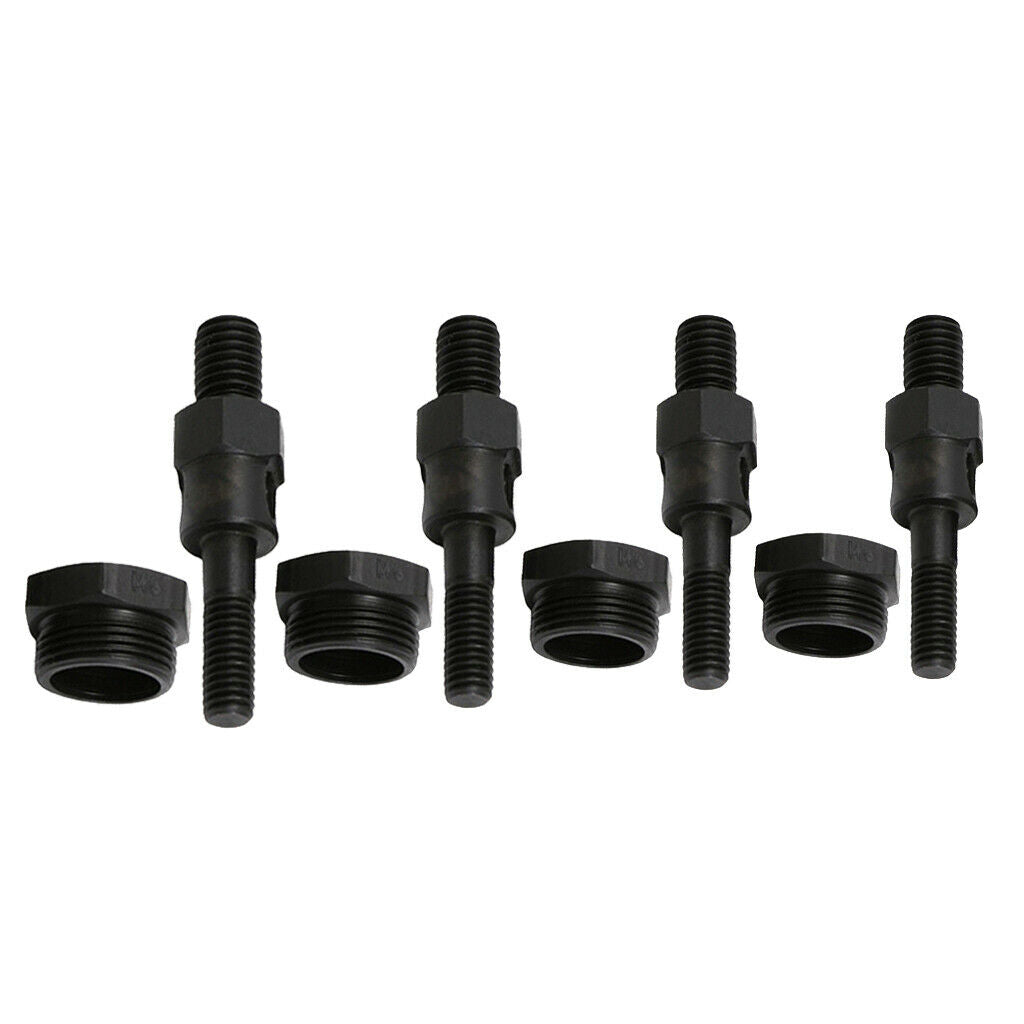 4-Piece Heavy-duty Hand Riveter Gun Nutsert Kit SAE Rivet Nut Mandrels Black