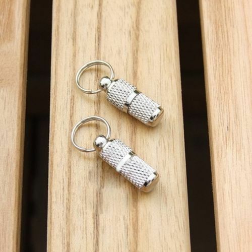 2x Anti-Lost Pet Dog Cat ID Stainless Steel Tag Name Address Barrel Tub.l8