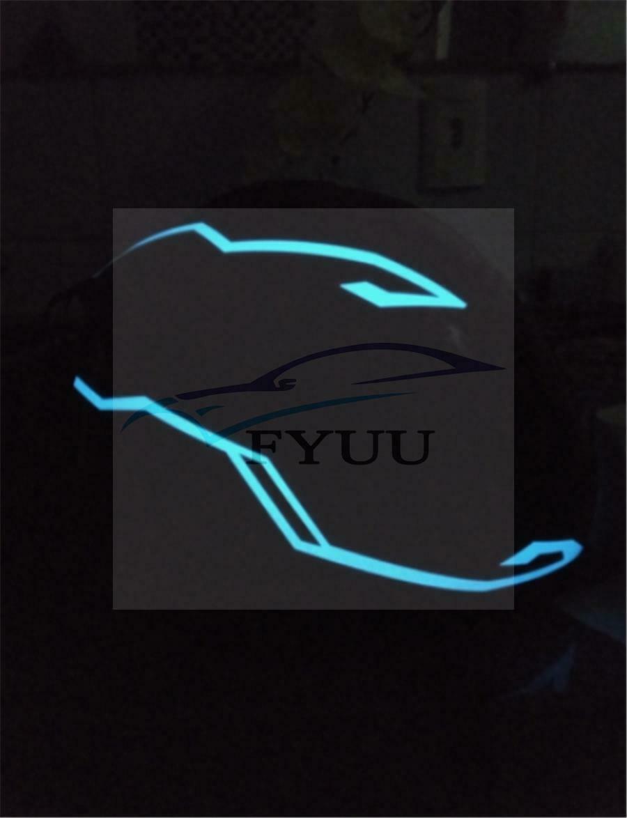 4Pcs 3 Generation  EL Strip Flashing DIY Helmet Led Strip Rechargeable Part