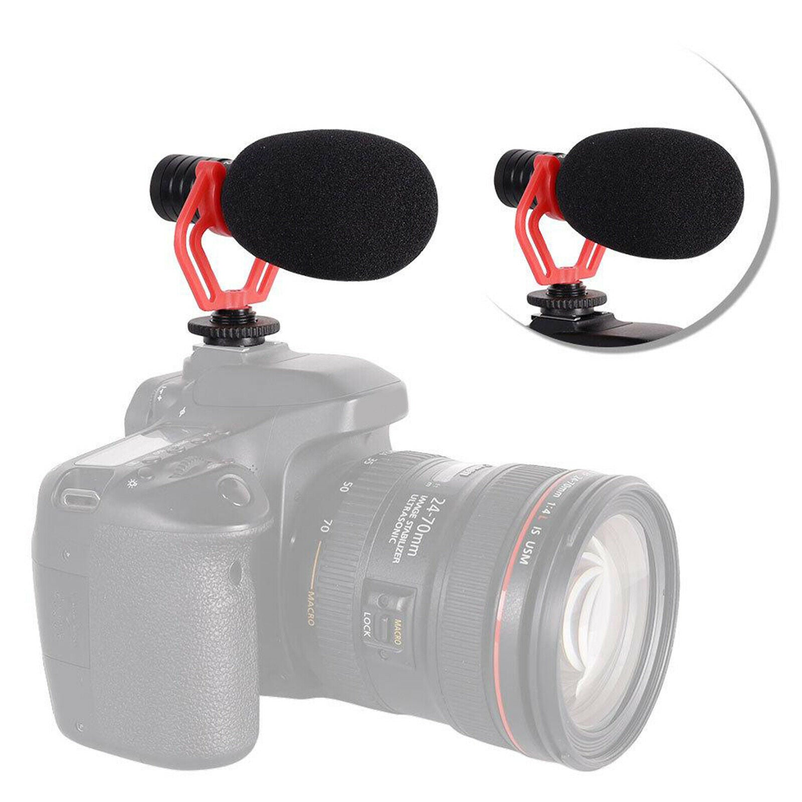 Camera Mic Windshield Condenser for DSLR Camera DV Camcorder & 3.5mm