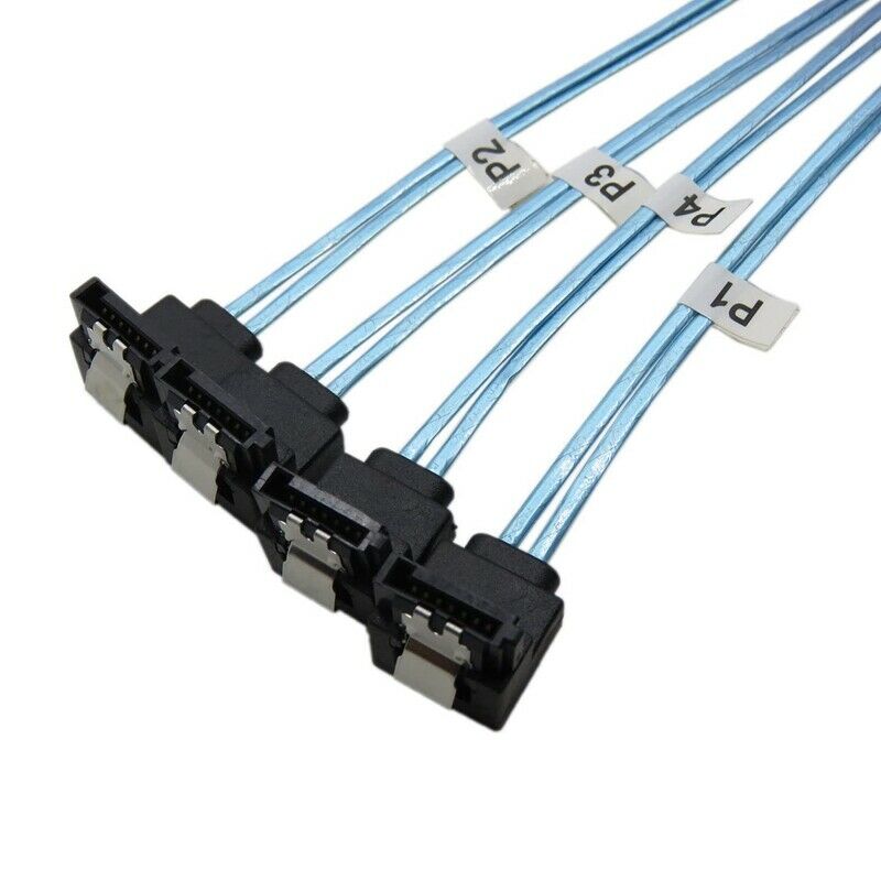 MiniSAS to SATA Adapter Converter,SFF 8087 Controller 12Gb to 4XSATA Forward BA1