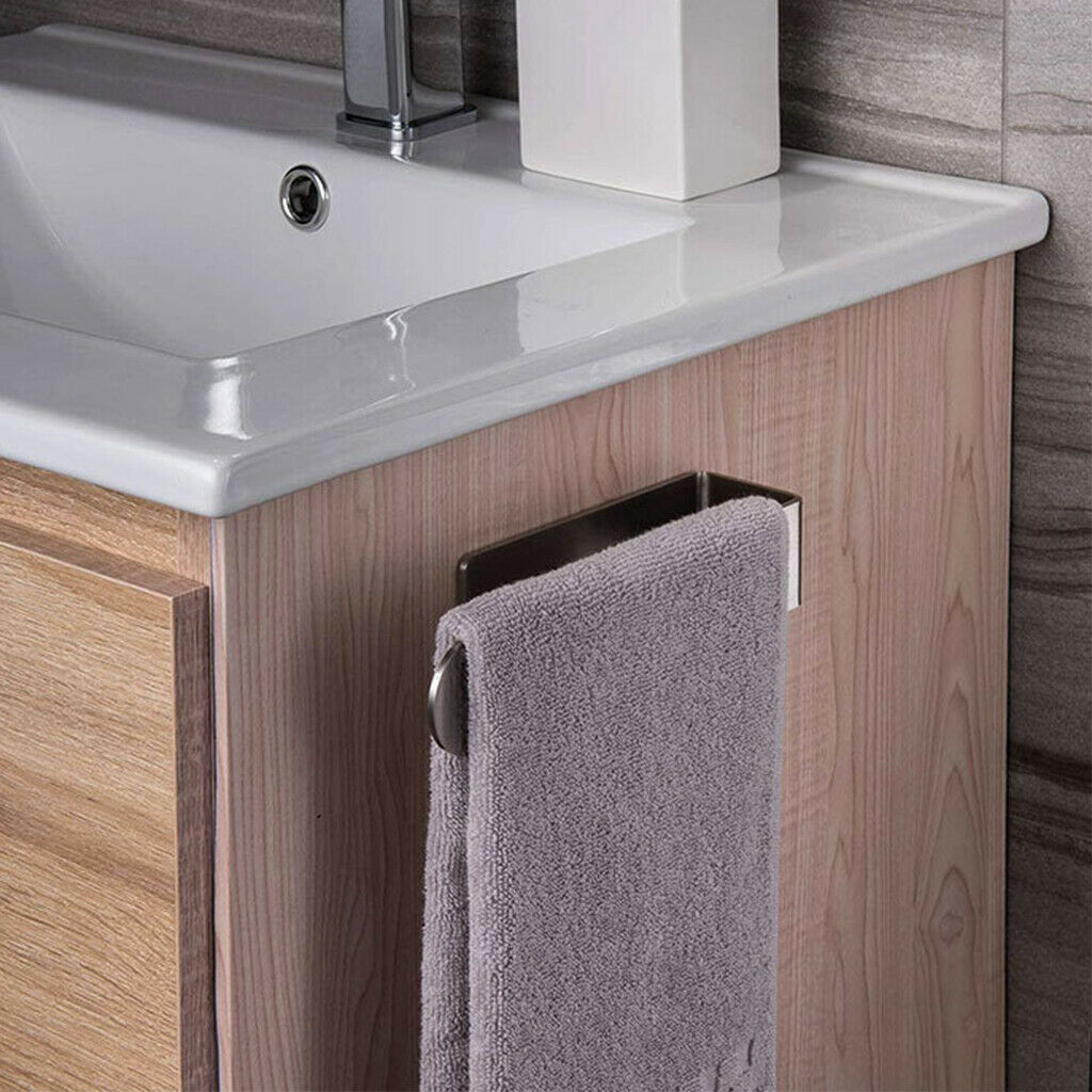 Towel Rail No Drilling Towel Holder Bath Bathroom Bedroom Wall Shelf Rack