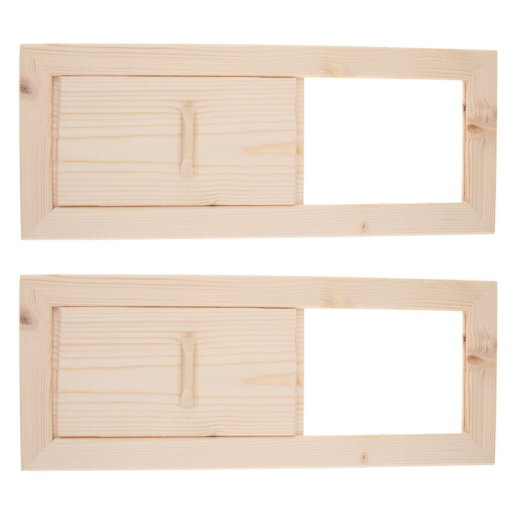 2Pcs Cedar Sauna Air Ventilation Panel, 13x5.1inch, Sauna Accessories