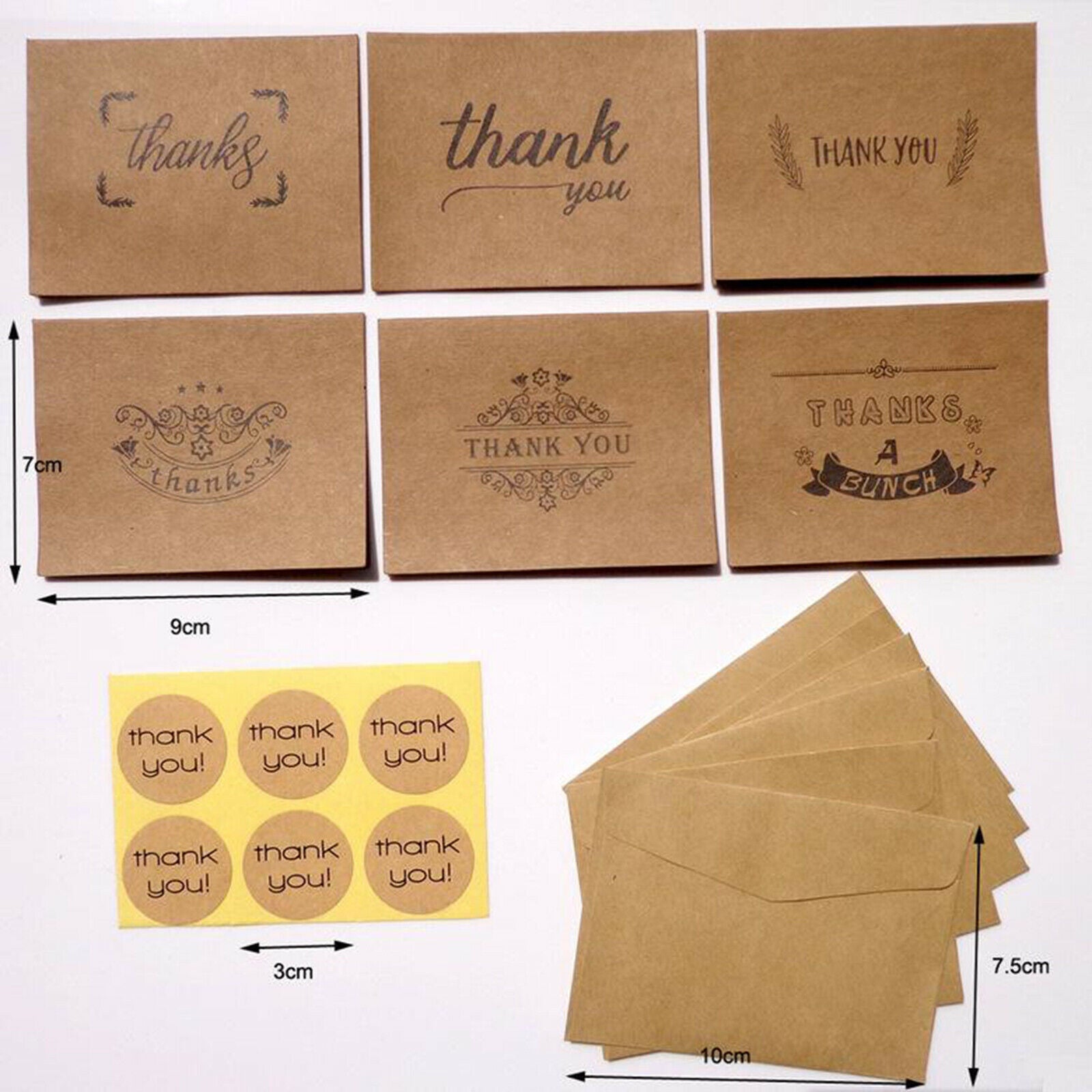 4 x 6 Inches Thank You Cards 6 Designs for Wedding DIY Cards Invitation