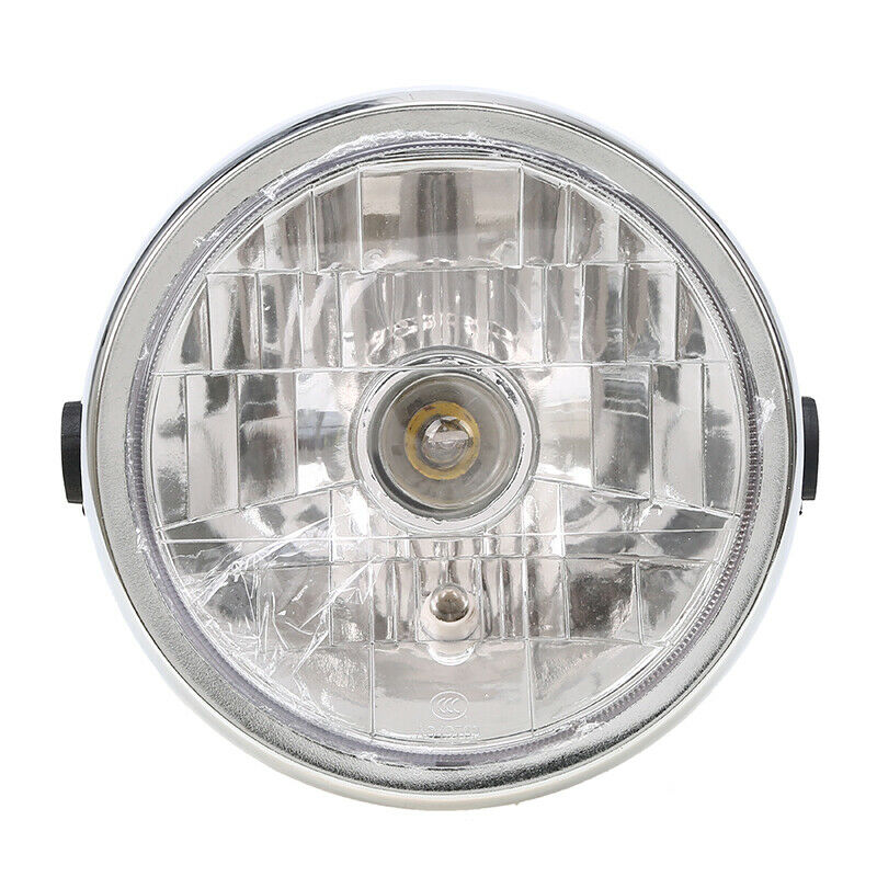 7" Motorcycle Front Headlight Amber Lamp For Yamaha YBR 125 2002-2013 YBR125