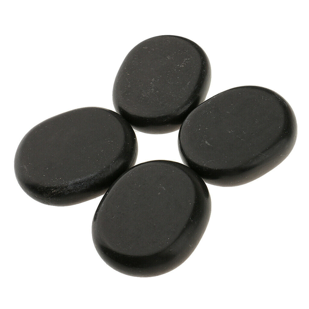 4 Packs Large Hot Spa Rock Basalt Stones Massage Therapy Body Massage 6x5cm