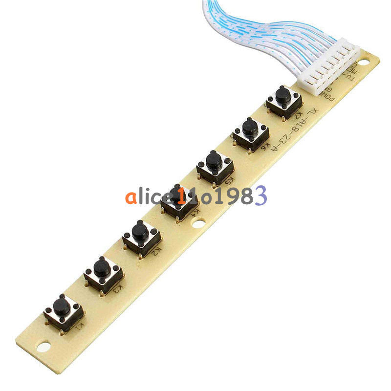 7 Key Switch TV V29 V59 Edge Keypad Board With Multi-functional interface
