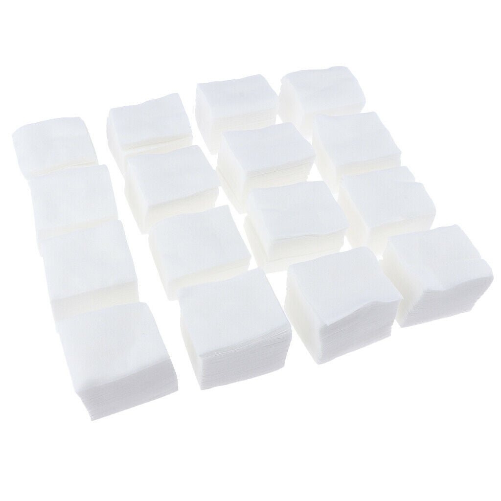 1600Pcs Disposable White Cotton Pads Facial Cleaning Towelettes Cosmetic Nail