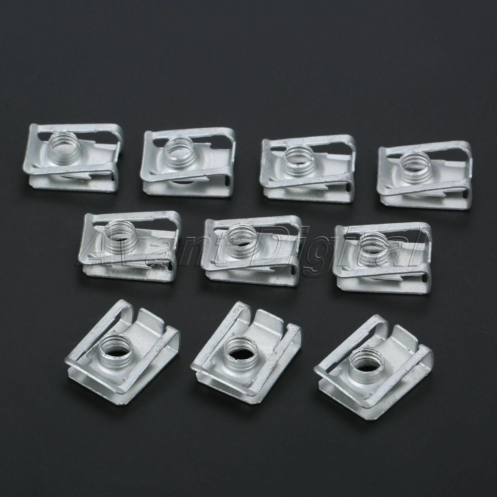 10Pcs 8mm Fasteners Triming Rivets Retaining Screws Panel Clips Metal Universal