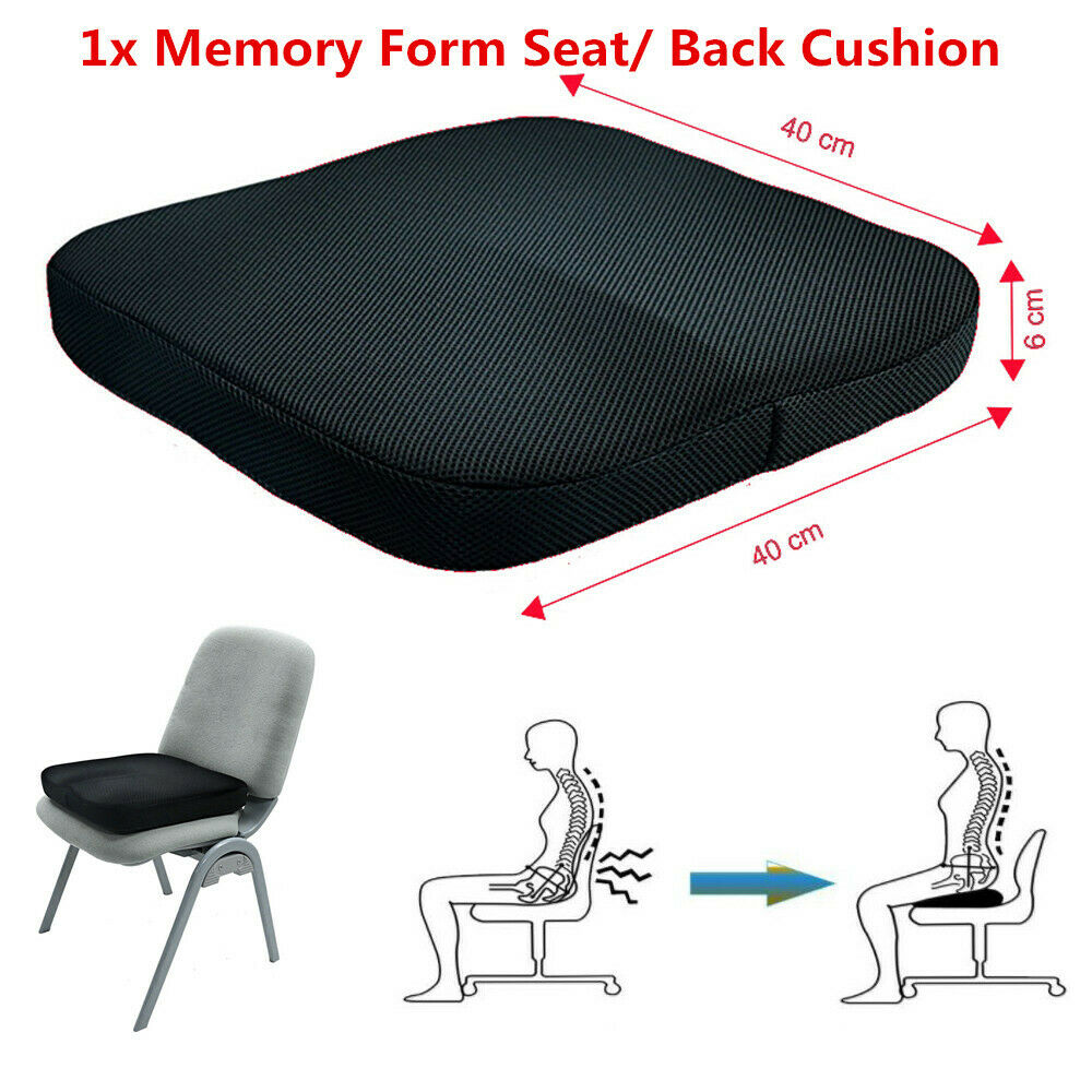 1PC Memory Foam Cushion Pillow Office Chair Car Seat Cushion Orthopedic Coccyx