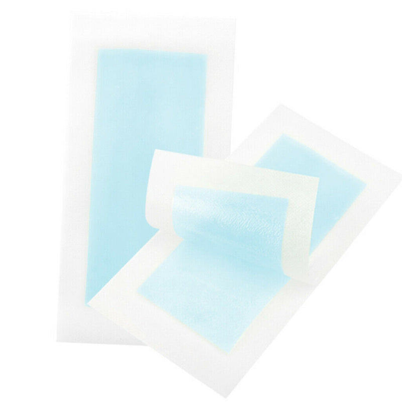 10 Piece Double Side Leg Arm Body Hair Removal Cold Wax Strips Paper Blue