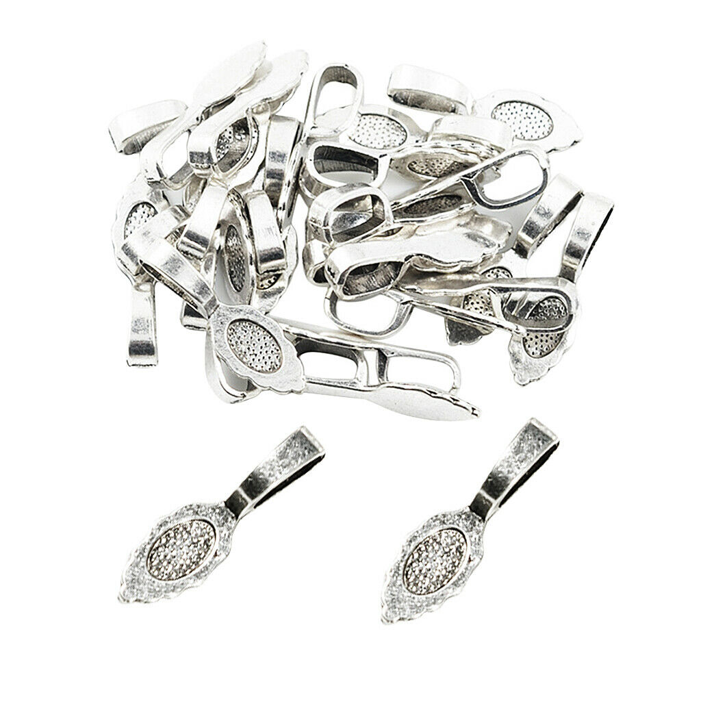 30pcs Glue On Bails Pendant Hanger Tibetan