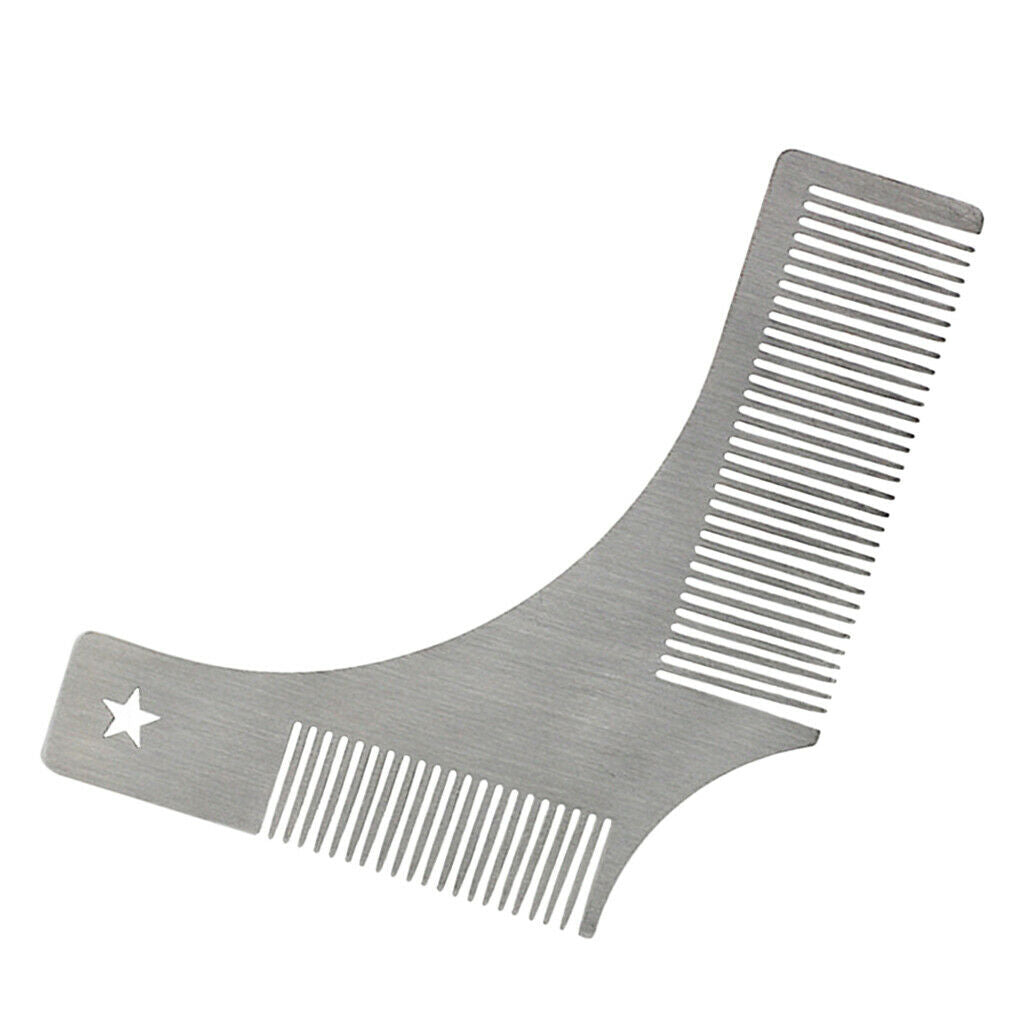 Beard Shaping Stencil Tool, Mustache Grooming Styling Symmetric Comb Template