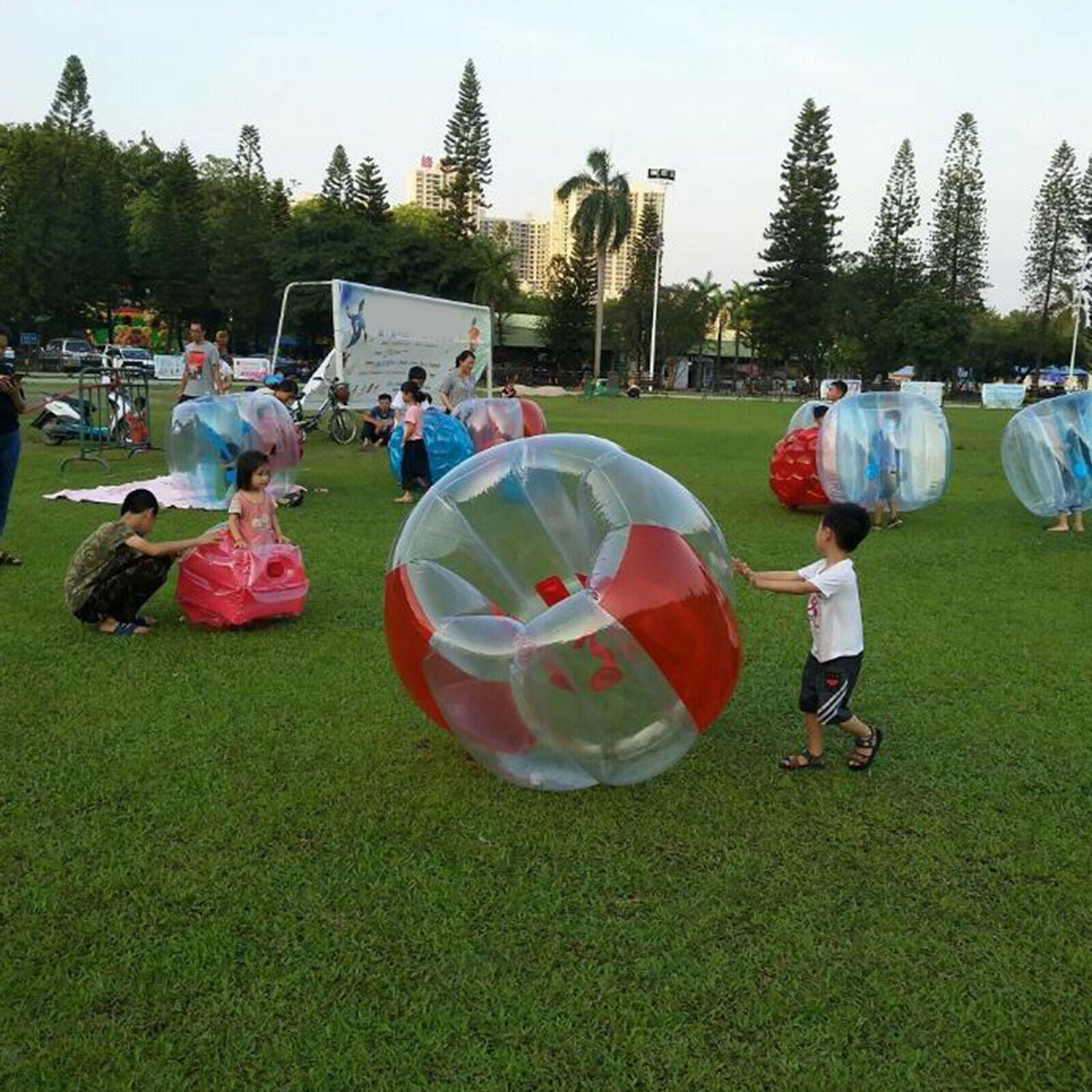 Inflatable Bubble Ball Bumper Soccer Body Sumo Suit Zorb Ball Game Play