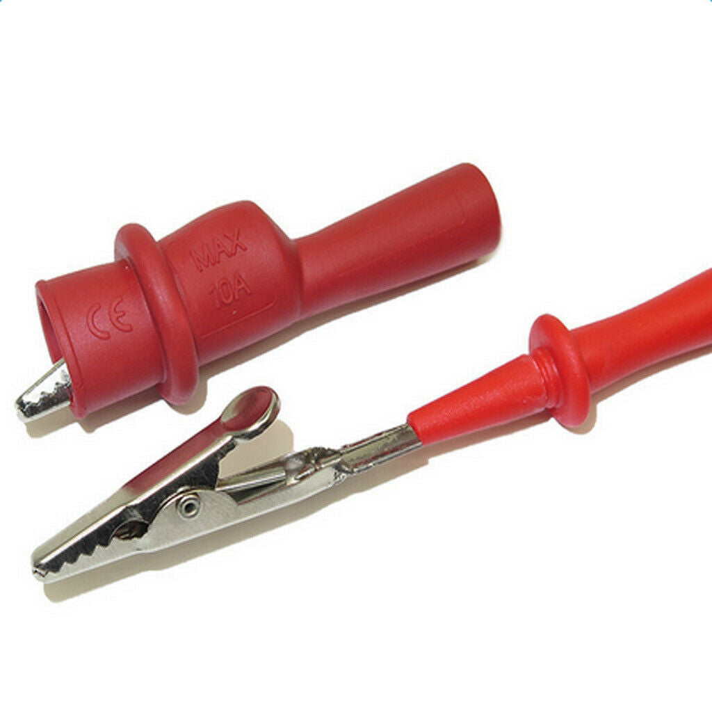 2 Pieces Insulation Metal Alligator Clips Electric Test Accessories