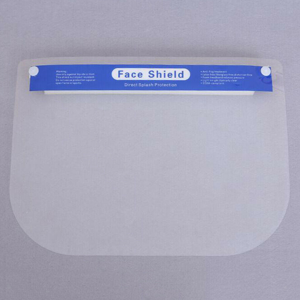 3x Safety Full Face Shield Guard Washable Goggles Face Cover Visor Hat