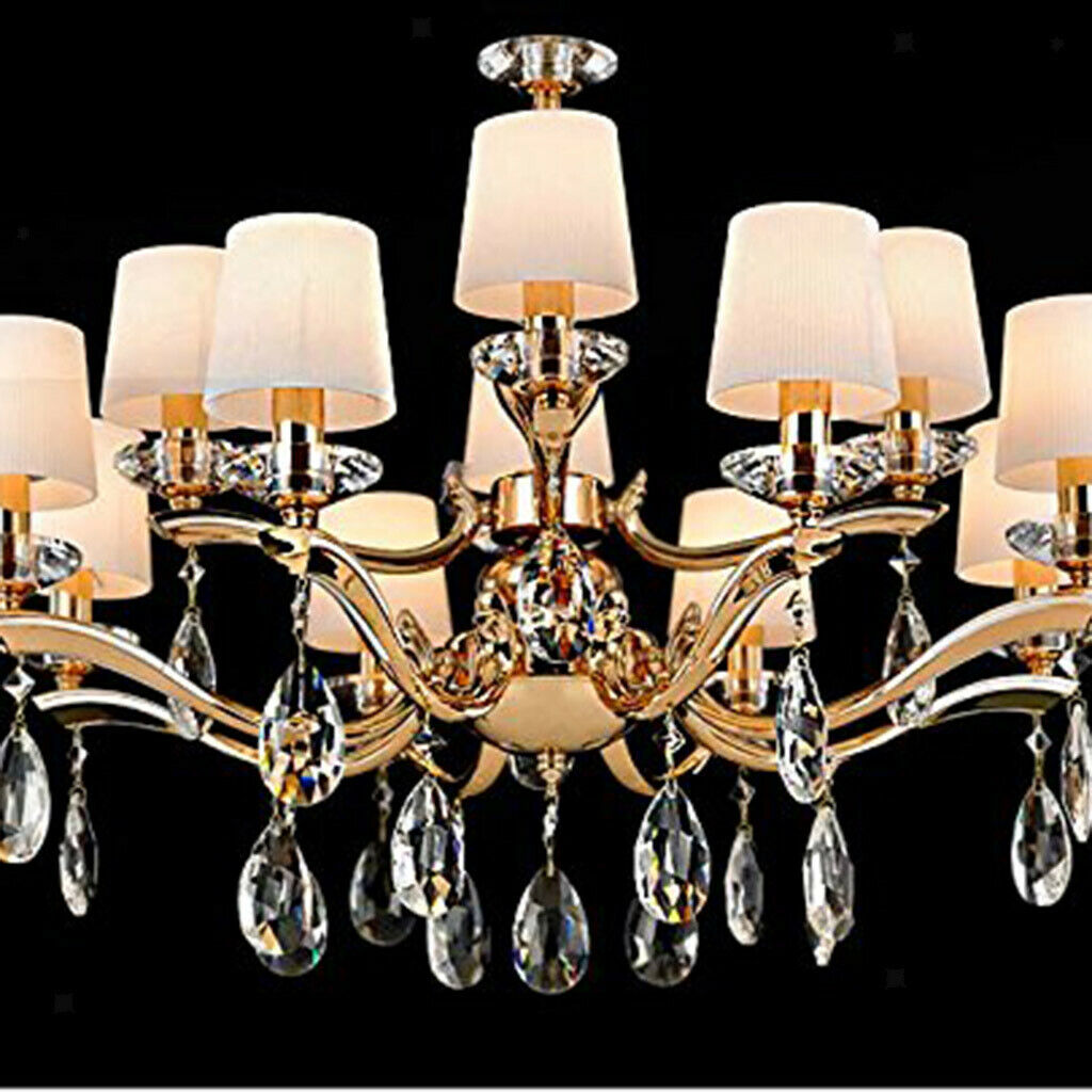 10 Pack Chandelier Crystals Hanging Pendant, 38mm Clear