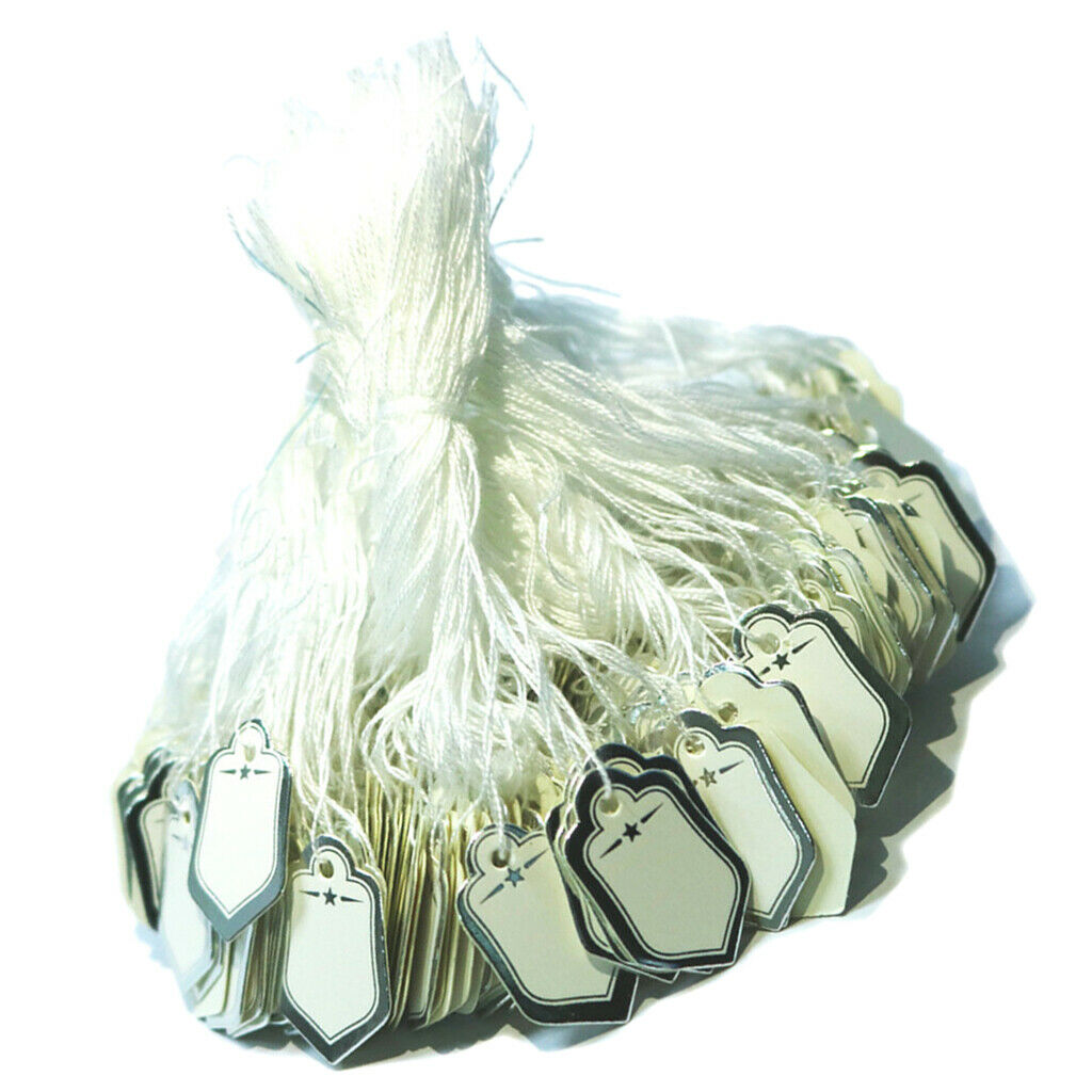 500pcs Blank White Gifts Tags Hanging on Chrismas Tree Party Gifts Supplies