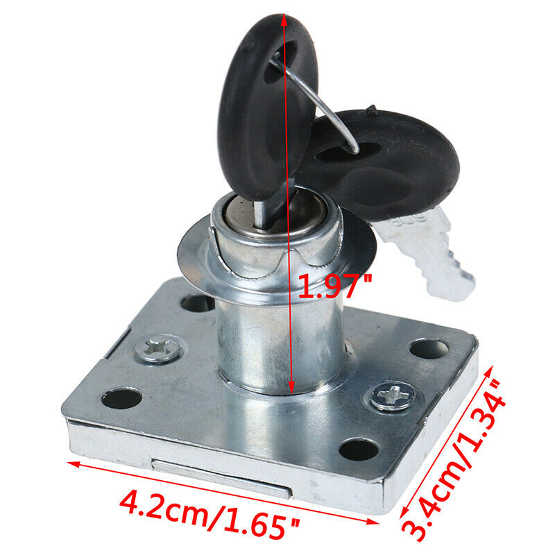 Desk Drawer Lock Wardrobe Cabinet Furniture Cam Locks Keys Office Desk Secu WF