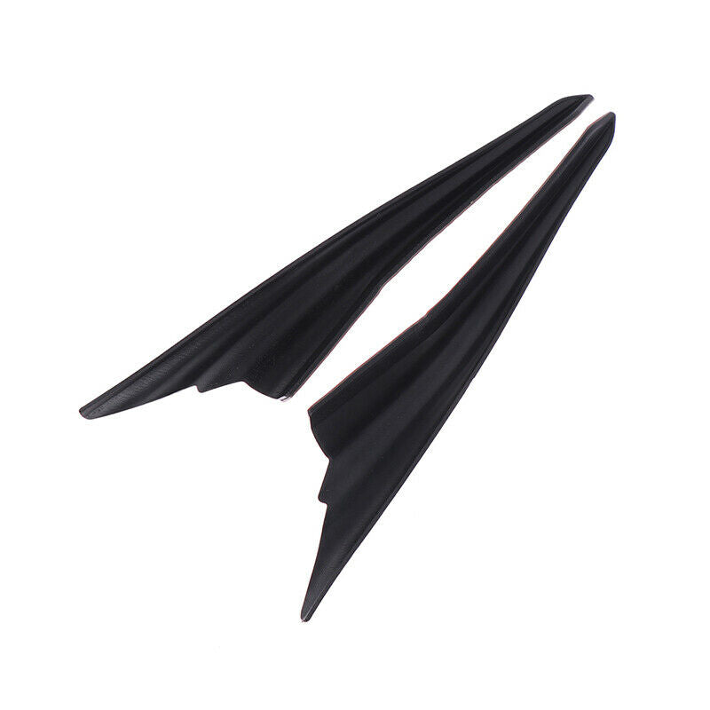 2Pcs Universal Car Front Bumper Lip Rubber Fin Splitter Spoiler Body Stic.l8