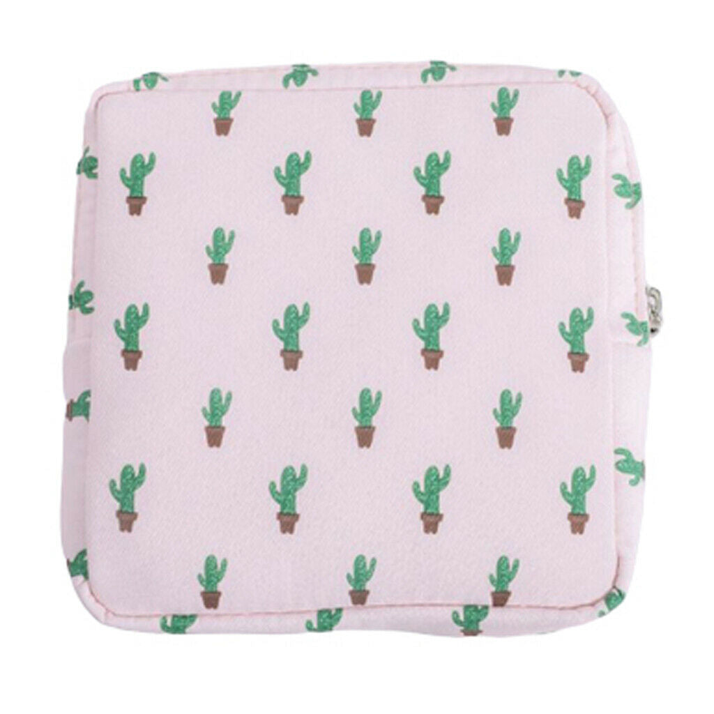 2x Lovely Sanitary Bag Pad Pouch Towel Tampons Coin Holder for Women Girls