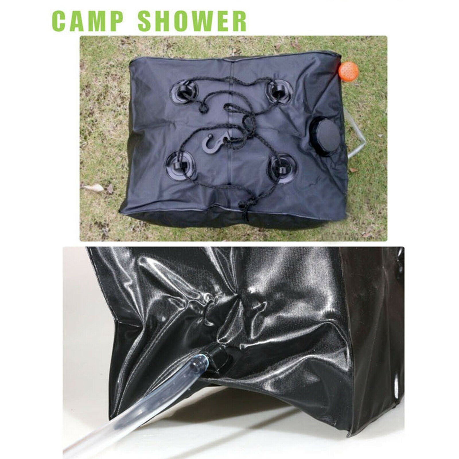 Portable Camp Shower Bag 10 gallons 40L Camping Bathing Water Bag Hiking
