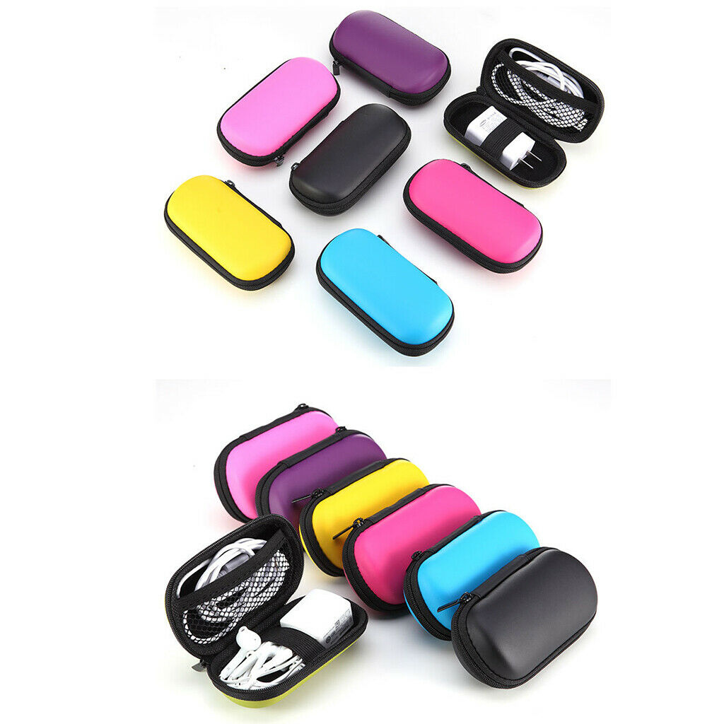 Case Bags Organizer Cable Extension Jack Stereo Splitter Electronic Accessories
