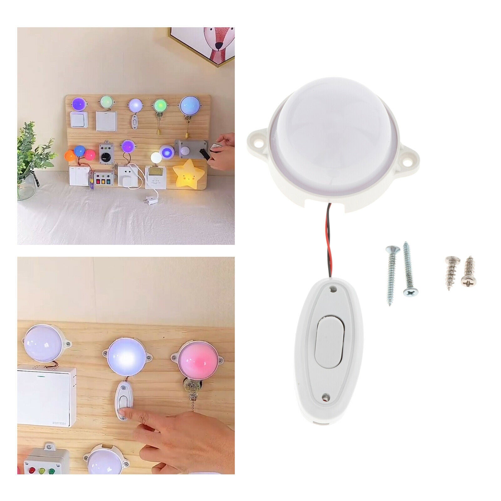LED Light Busy Board Life Skill Educational Toys For Children From 3 Years A