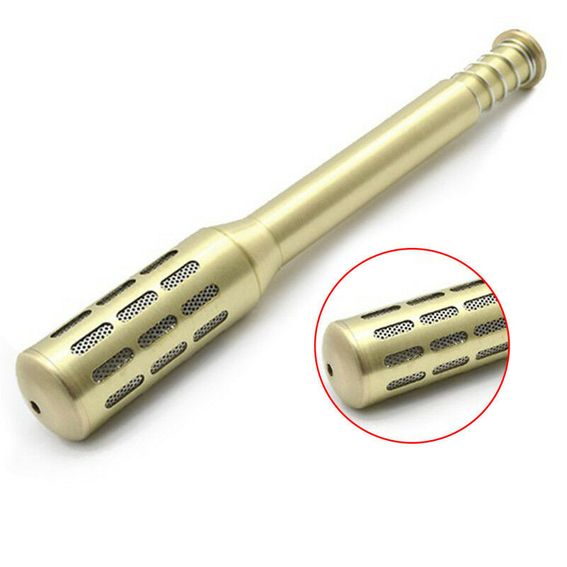 Big Copper Moxa Roller Stick Brass Moxibustion Massage Burner Improve Blood TH