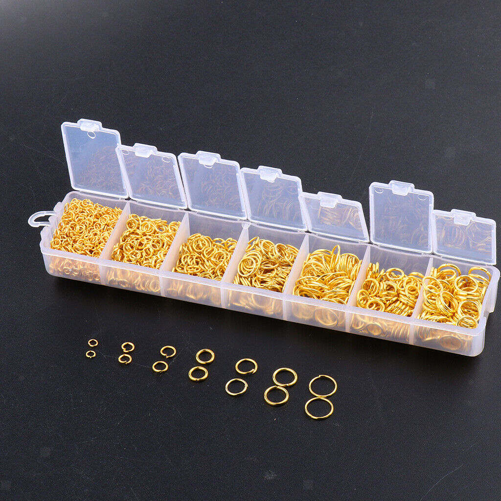 2Box 1500x Metal Open Jump Rings for Jewlery Findings DIY Pendants Supplies