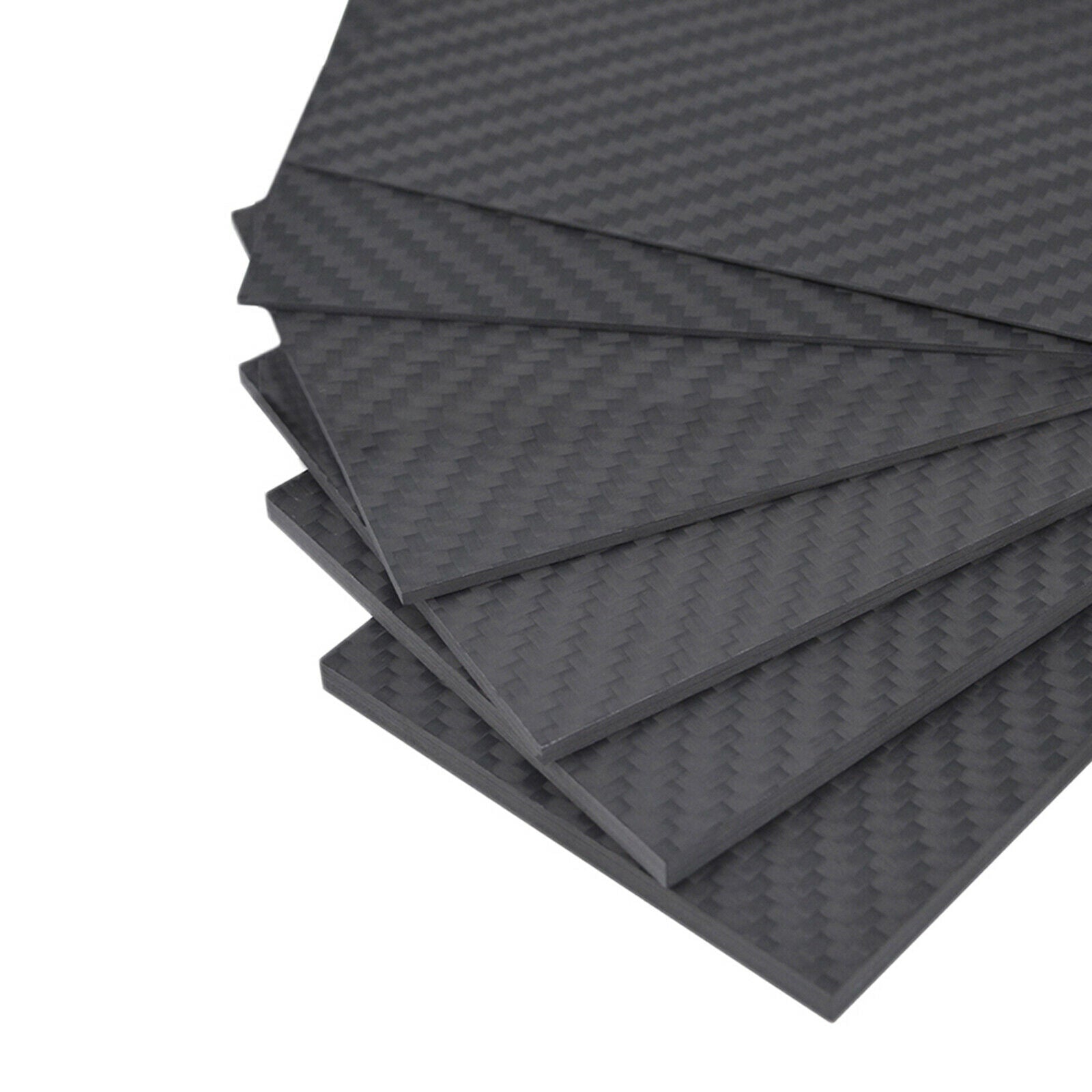 2X 125mm X 75mm Carbon Fiber Plate Sheet for Racing Drone 125x75x0.5mm