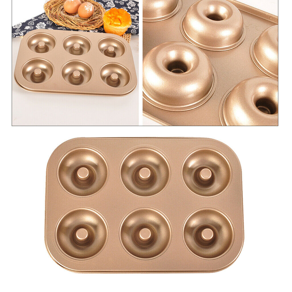 Carbon Steel Doughnut Mold Donut Mould Maker Bakeware Pan Tin Baking Tool