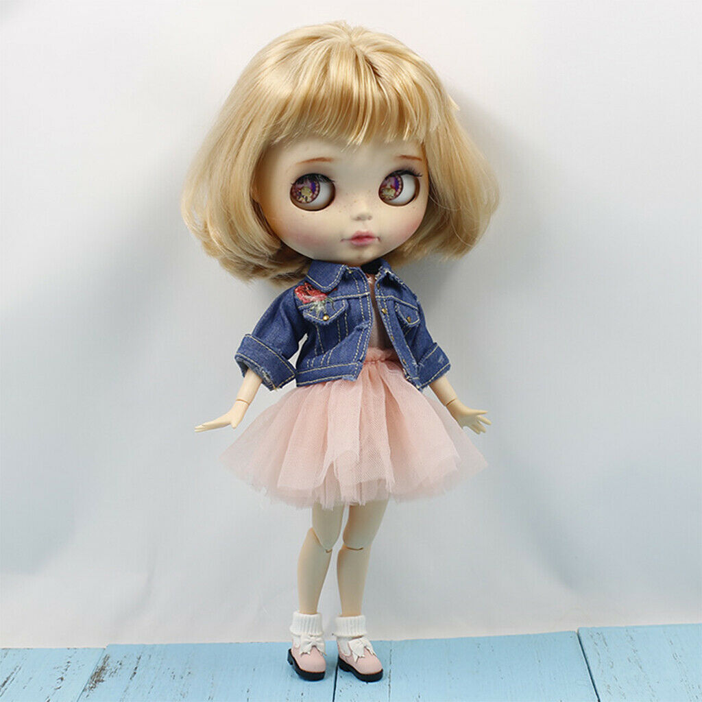 Trendy 4-Layers Gauzy Dress Dance Skirt Clothes for 1/6  DOD   DZ 12inch