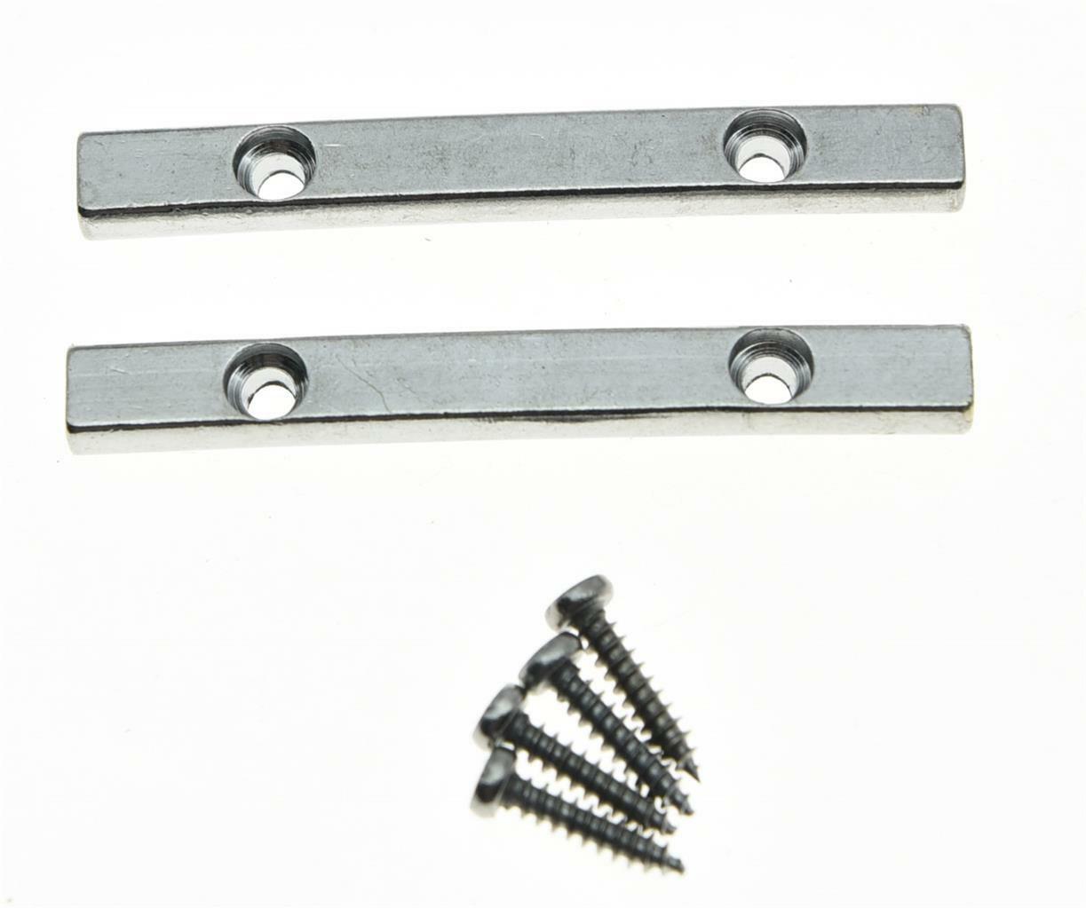 2x 44.5mm Chrome Electric Guitar String Retainer Bar for Floyd Rose Guitar