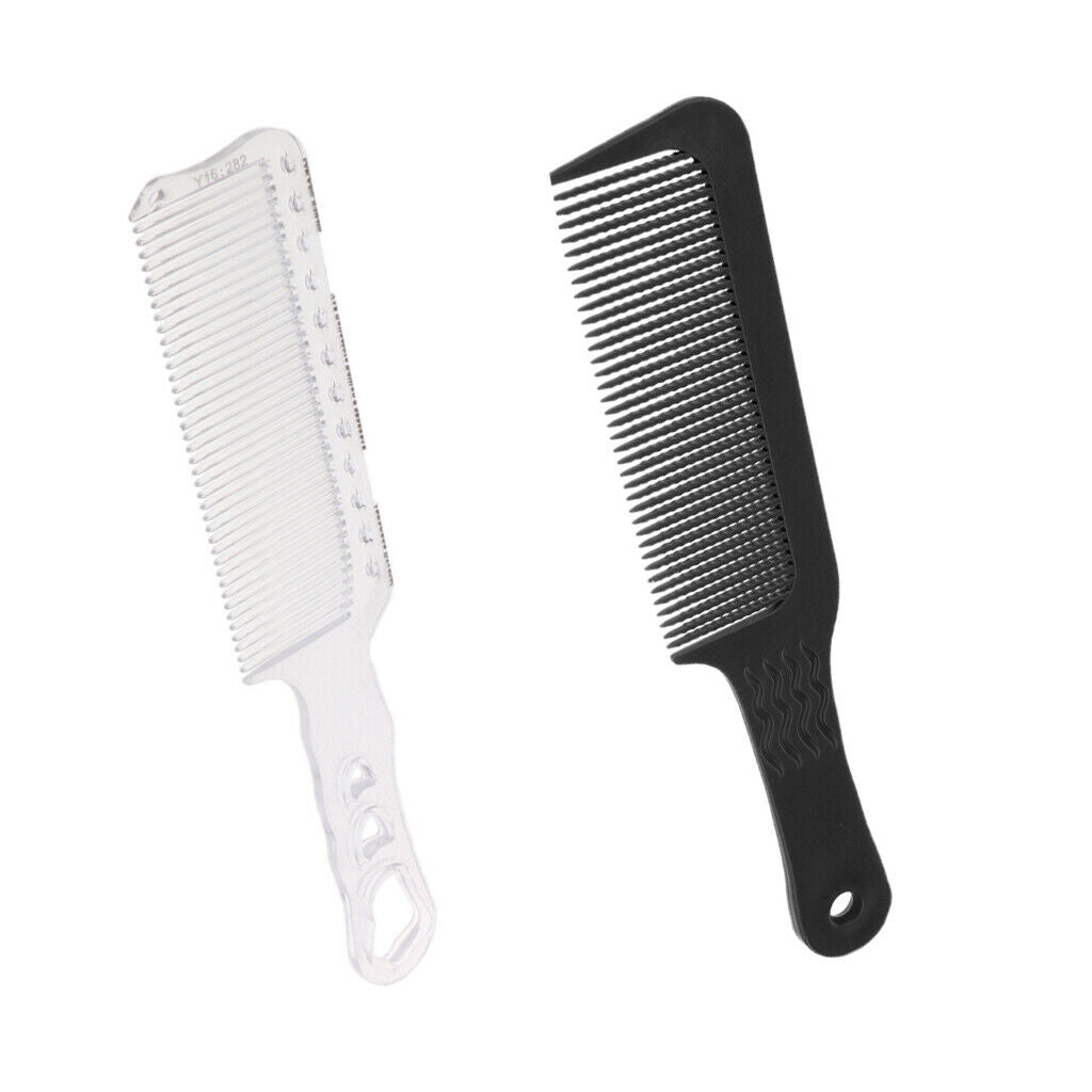 2x Plastic Flattop Haircutting Comb Barber Hairdresser Styling  Comb