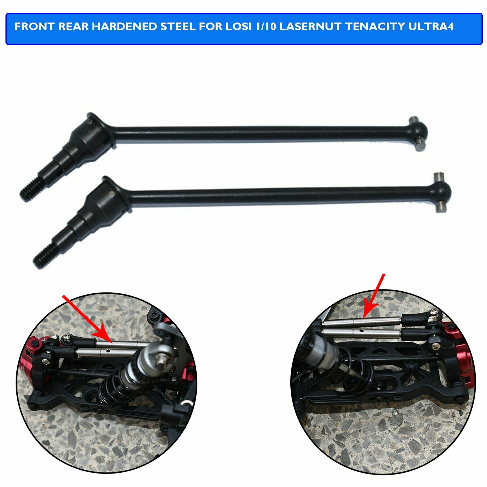 Front/Rear Hardened CVD Joint for LOSI 1/10 LASERNUT TENACITY ULTRA4 LOS232032 S