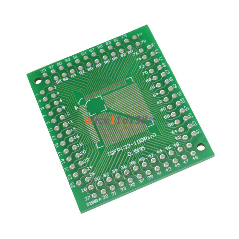 5Pcs QFP/TQFP/FQFP/LQFP 32/44/64/80/100 To DIP Adapter PCB Board Converter