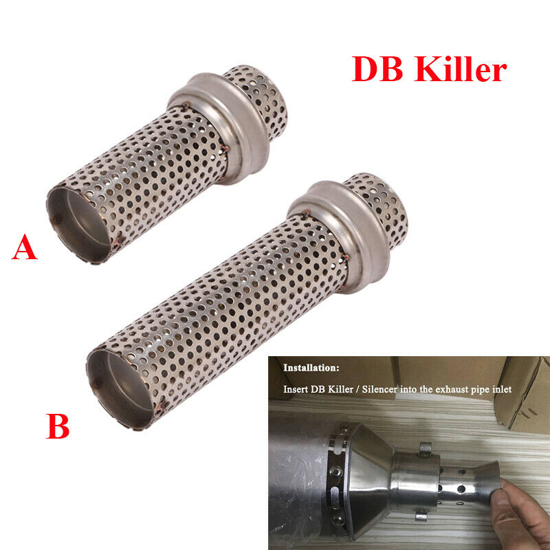 Universal 51mm Silencer Pipe Motorcycle Exhaust Pipe DB Killer Removable Muffler