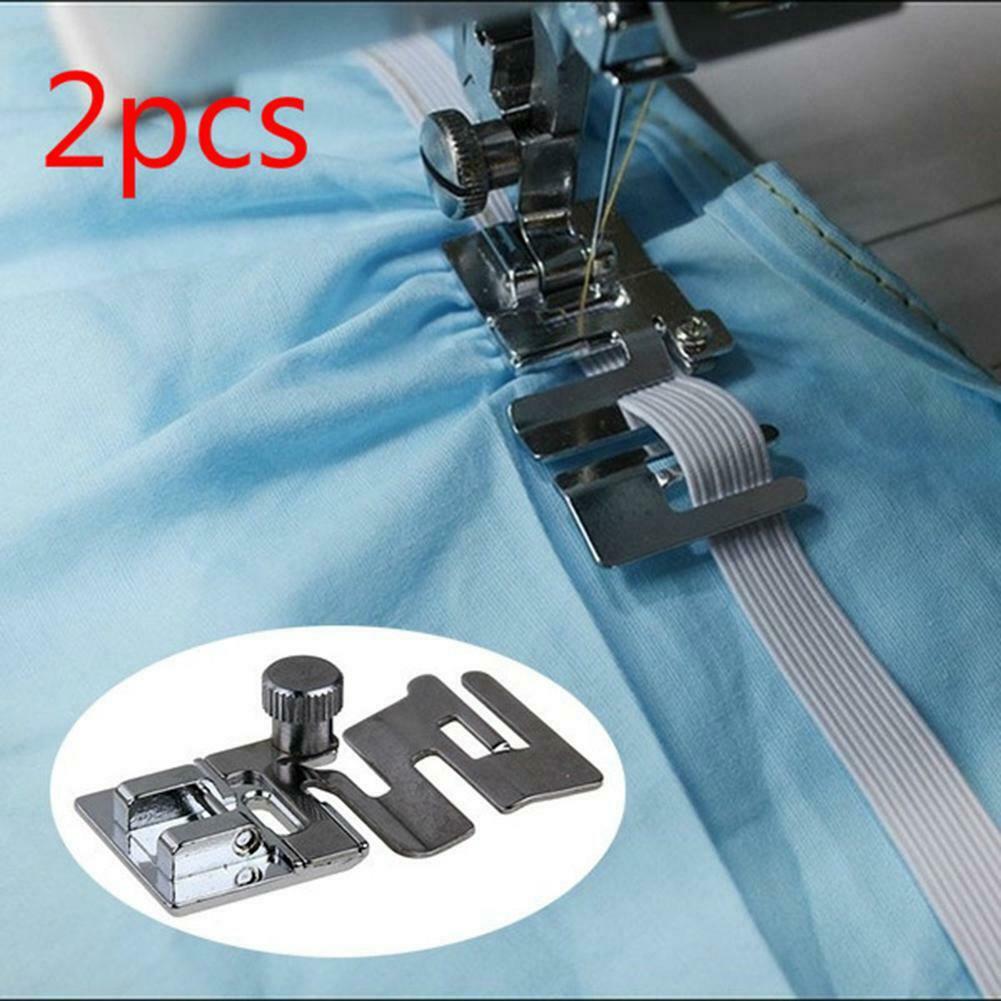 2pcs Elastic Cord Band Fabric Stretch Domestic Sewing Machine Foot Presser @