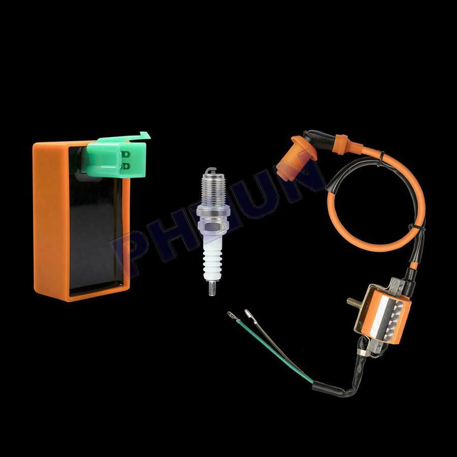 Ignition Coil+AC CDI Box+Spark Plug for 50cc-125cc Chinese ATV Dirt Bike Go Kart