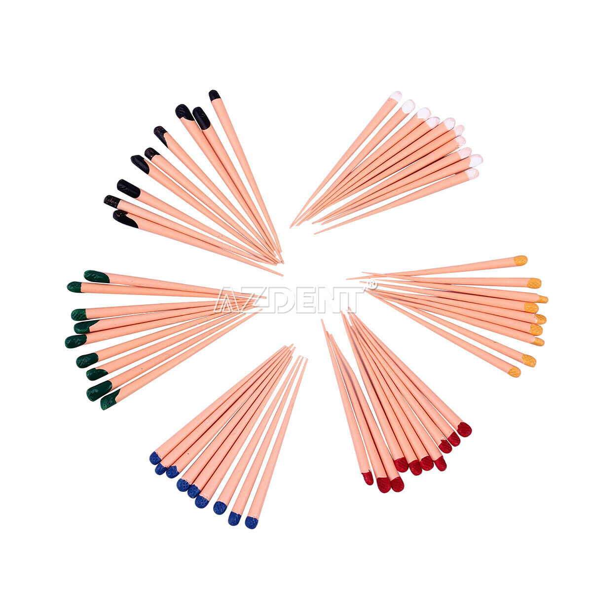 10 Boxes AZDENT Dental Gutta Percha Points Taper 0.06 15-40# 60 Points/Box