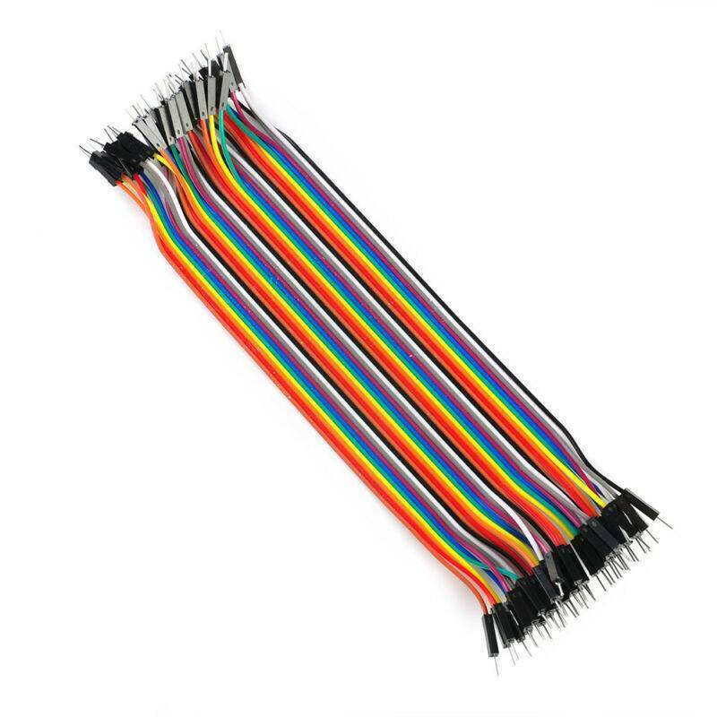 New 40pcs/set 20cm 2.54mm Cable Wire Jumper Male To Male For Arduino Breadboard