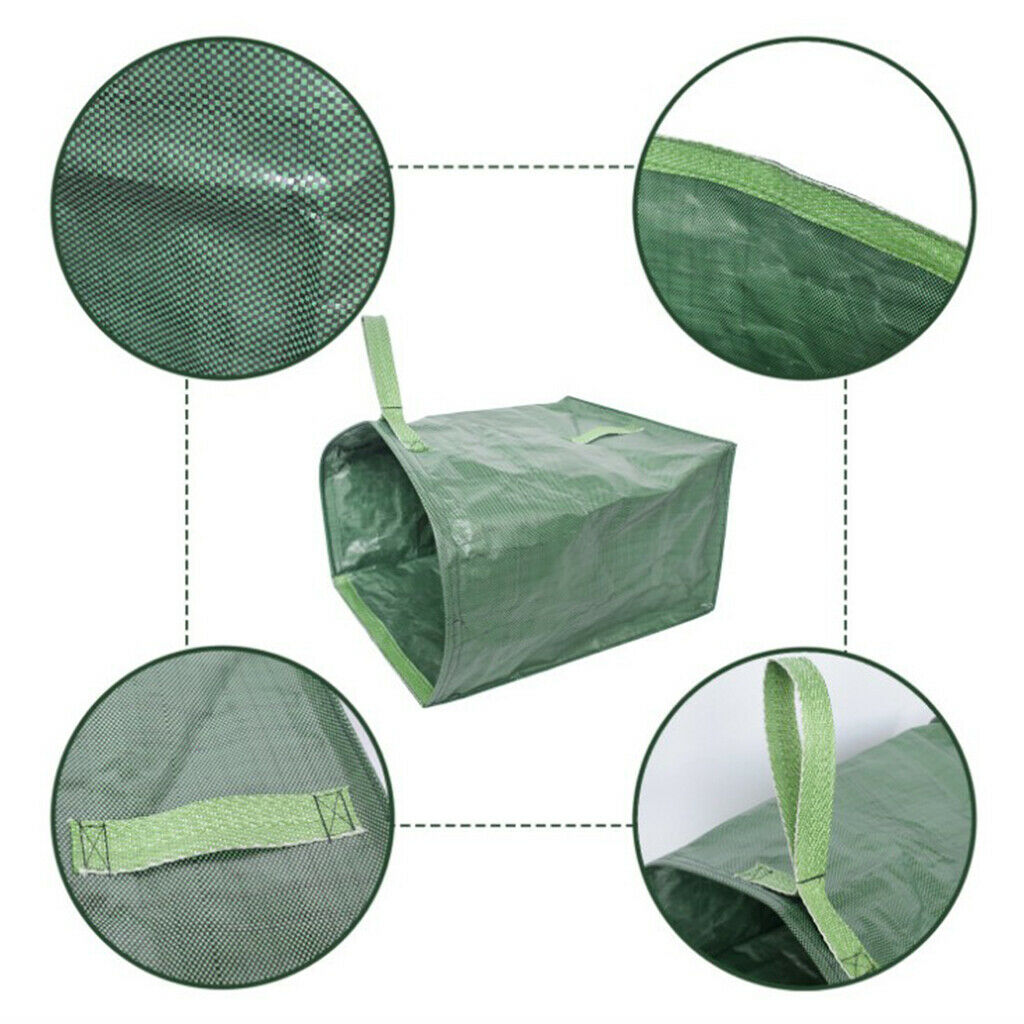 Gardens Waste Collector Organizer Leaf Rubbish Bag Refuse Sacks Leaves Grass Bin