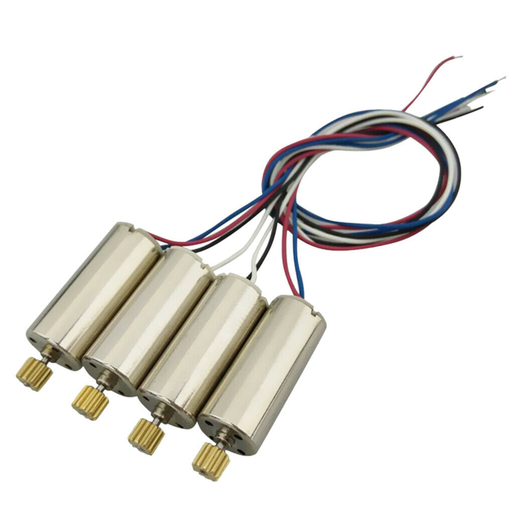 Count 4 RC Drone Upgrade Parts Airplane Spare Parts Motor Positive and Negative